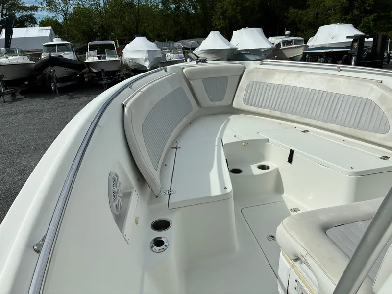 Slide: The Image of Interior view of a 2007 Sailfish 2660 boat in the marina. - 9