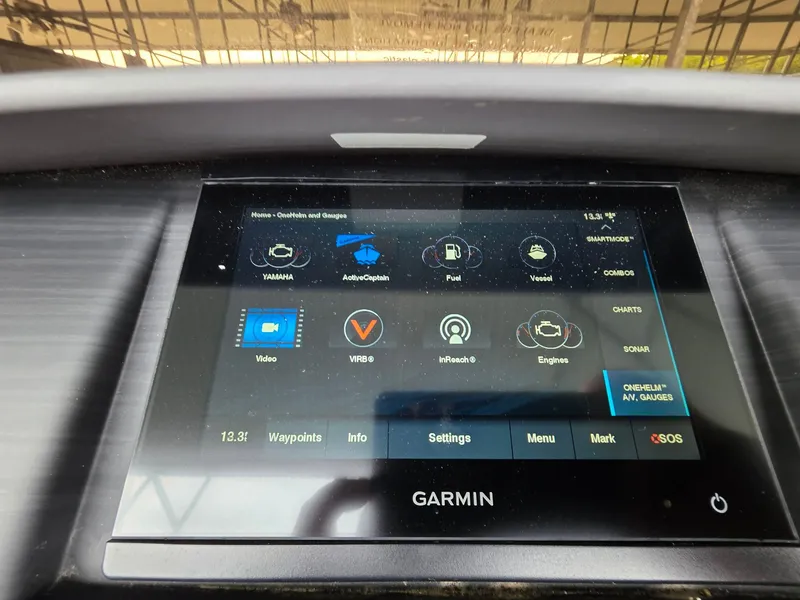 Slide: The Image of Garmin display on 2022 Bennington 25LSB with various functions. - 17