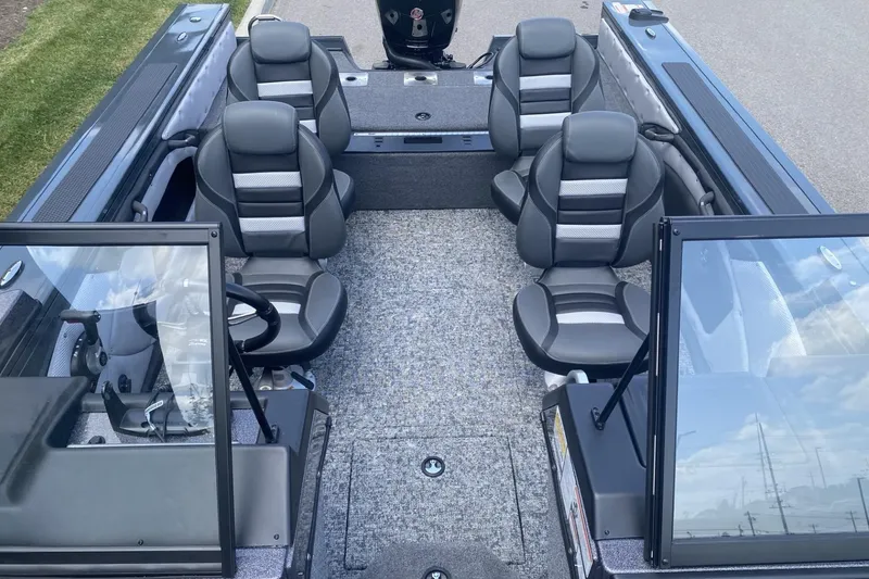 Slide: The Image of 2026 Ranger VX1788 WT boat interior with six seats and modern design. - 5