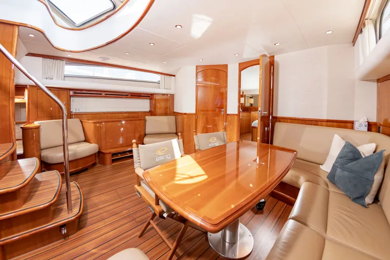 Slide: The Image of Luxurious salon of the Elling E6 with wooden floors and comfortable seating. - 25
