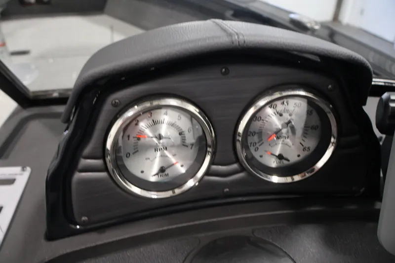 Slide: The Image of Dashboard gauges of 2026 Crestliner 1850 Super Hawk WT JS boat. - 21