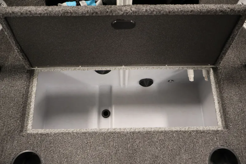 Slide: The Image of Open storage compartment in 2026 Crestliner 1850 Super Hawk WT JS boat. - 35