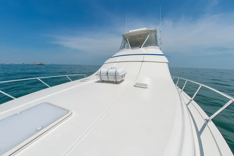 Slide: The Image of Bertram 510 Convertible yacht on the sea, year 2008. - 16