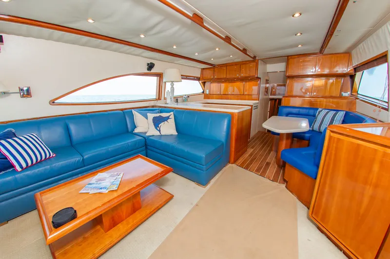 Slide: The Image of Interior of a 2008 Bertram 510 Convertible yacht. - 19