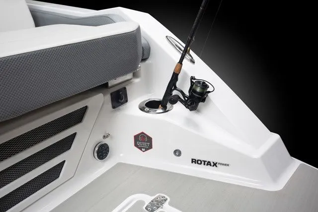 Slide: The Image of Scarab Jet Boats 235 SE 2027 with fishing rod holder. - 23