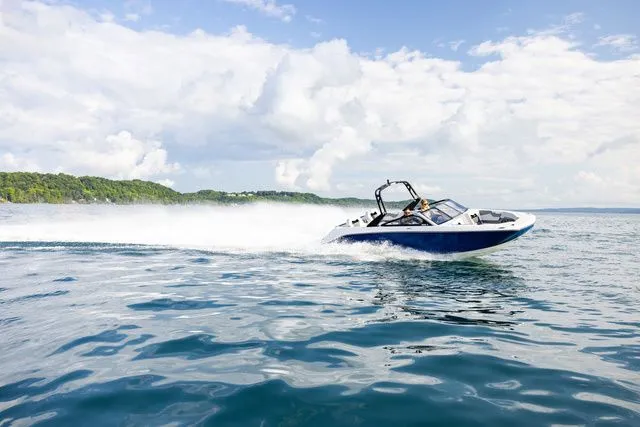 Slide: The Image of Scarab Jet Boats 235 SE 2027 on open water. - 32