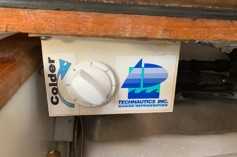 Slide: The Image of Technautics Inc. marine refrigeration control on 1994 Caliber Cutter Rig. - 32