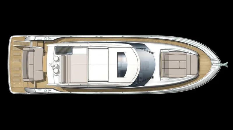 Slide: The Image of Manufacturer Provided Image: Top view of 2013 Prestige 550 S yacht layout. - 54