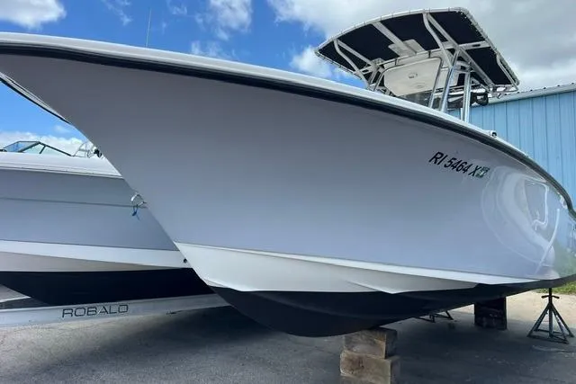 Slide: The Image of 2020 Key West 239 FS boat on display, featuring sleek design and sturdy build. - 4