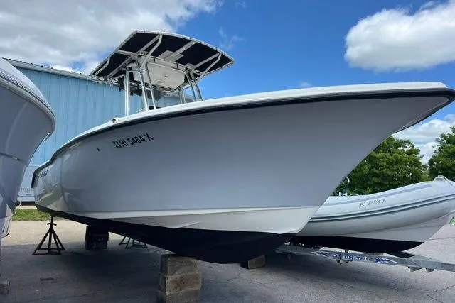Slide: The Image of 2020 Key West 239 FS boat on display, featuring sleek design and sturdy build. - 5