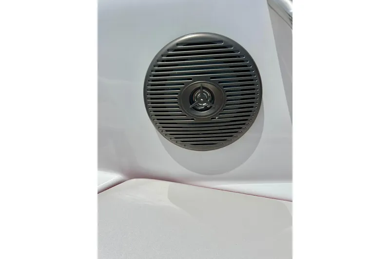 Slide: The Image of Speaker grille on 2021 Scarab 195 ID boat interior. - 47