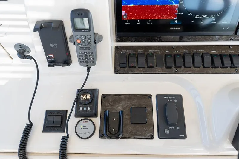 Slide: The Image of Helm electronics/controls/switch panel - 65