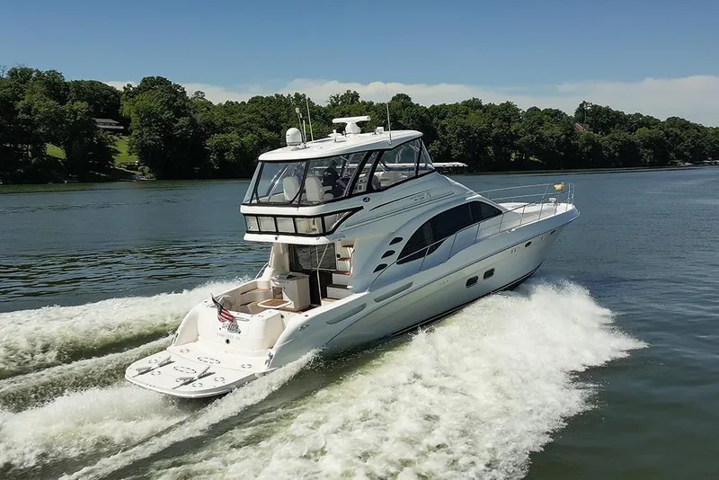 Slide: The Image of 2010 Sea Ray 580 Sedan Bridge underway - 72