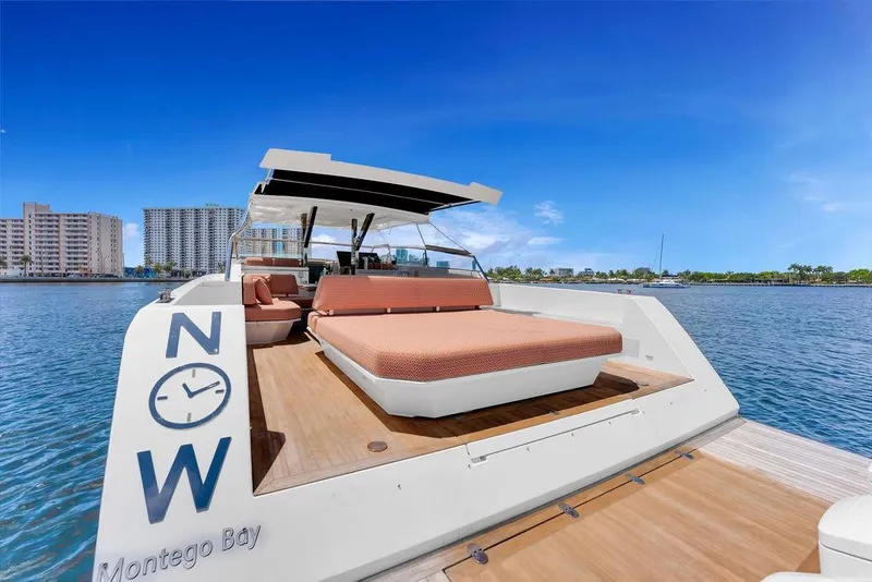 Slide: The Image of 2023 Delta Powerboats 60 Open yacht with sun deck, cruising near Montego Bay. - 38