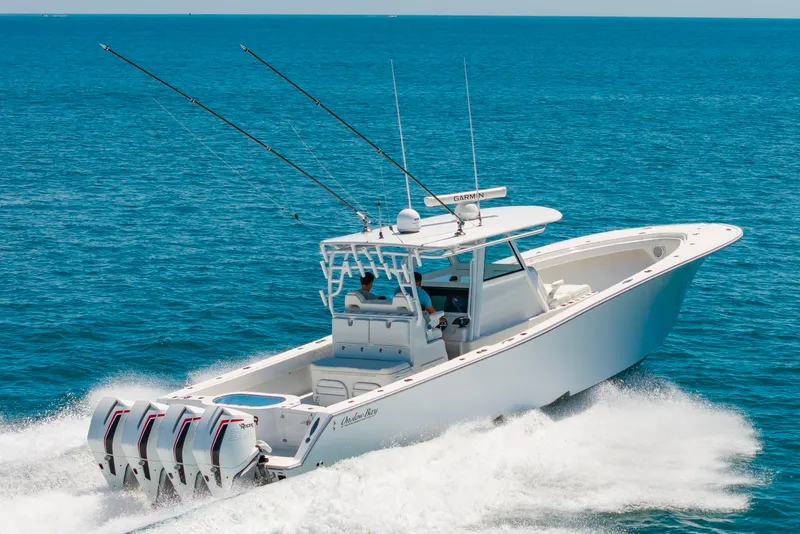 Slide: The Image of Onslow Bay 41 boat 2023 cruising on the ocean. - 6