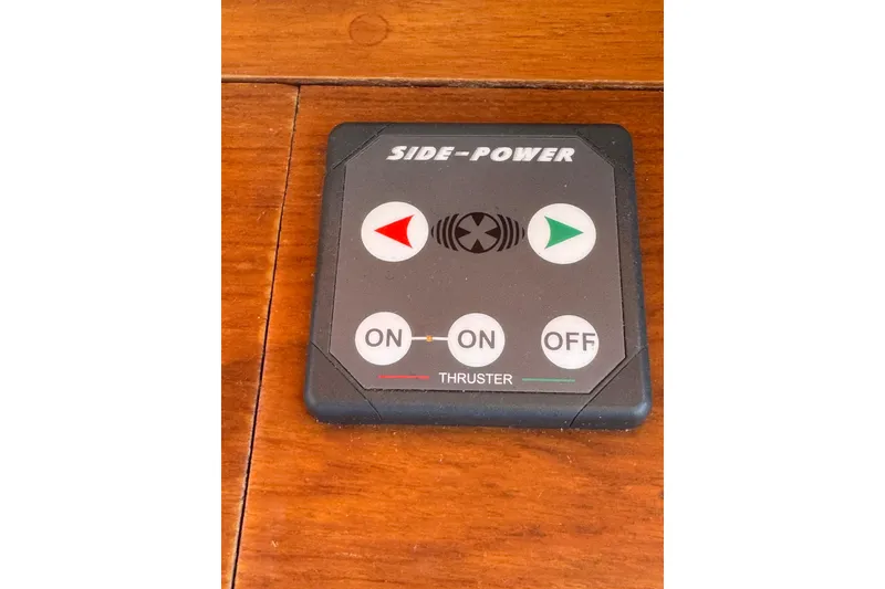 Slide: The Image of Side-Power thruster control panel on Pacific Seacraft Pilothouse 32, 1998 model. - 29