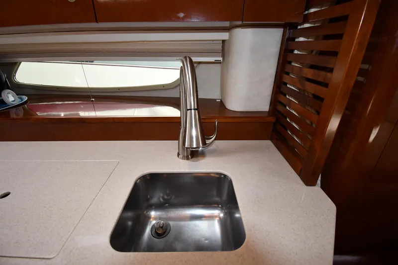 Slide: The Image of Luxurious kitchen sink area on 2008 Sea Ray Sundancer 350 yacht. - 35