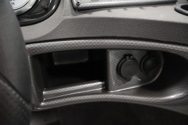 Slide: The Image of Dashboard of 2026 Crestliner 1650 Hawk WT boat with power outlets. - 35