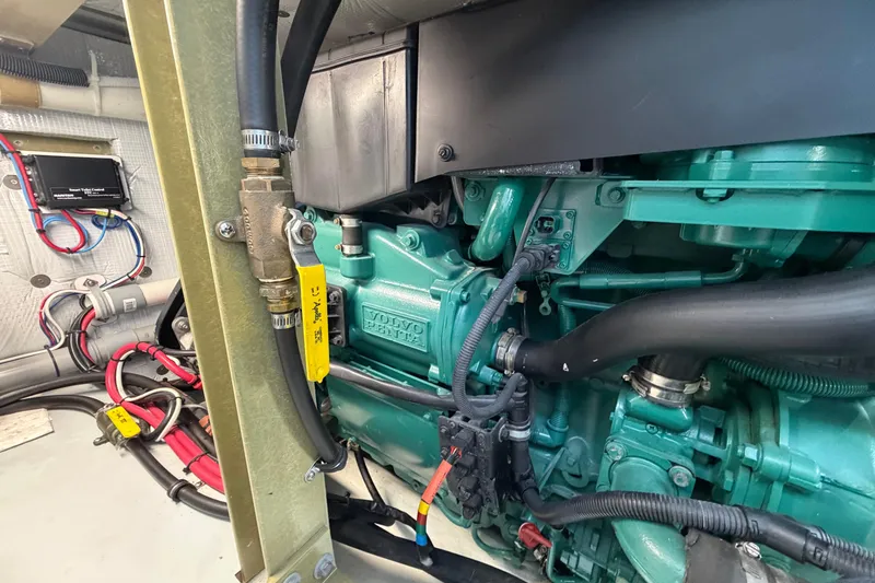 Slide: The Image of Engine room of 2018 H&H Marine Osmond Beal boat with Volvo Penta engine. - 61