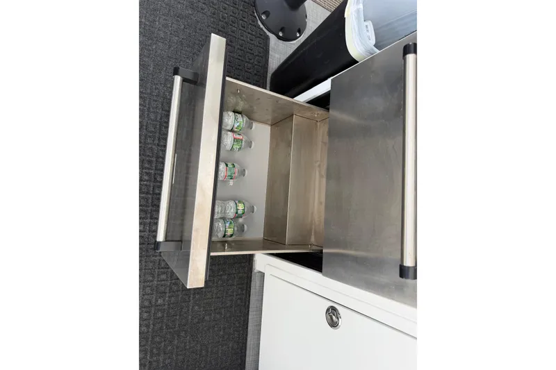 Slide: The Image of Stainless steel drawer with water bottles on H&H Marine Osmond Beal boat, 2018 model. - 55