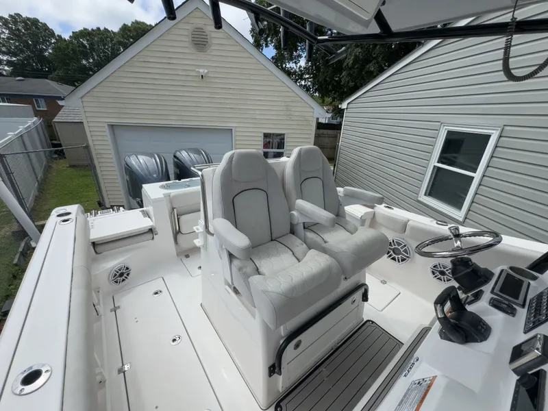 Slide: The Image of Interior view of a 2022 Sea Fox 288 Comander boat. - 11