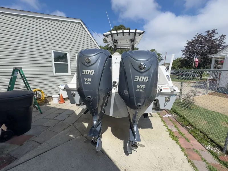 Slide: The Image of Sea Fox 288 Commander with twin Yamaha 300 V6 engines, 2022 model. - 2