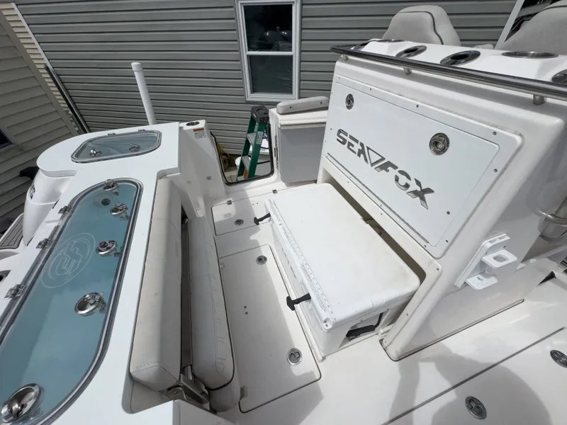 Slide: The Image of Interior view of a 2022 Sea Fox 288 Commander boat. - 21