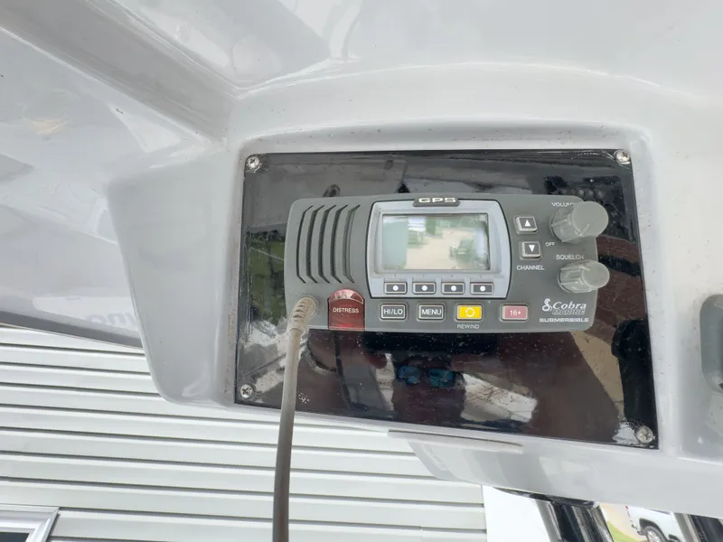Slide: The Image of GPS system on a 2022 Sea Fox 288 Comander boat. - 26