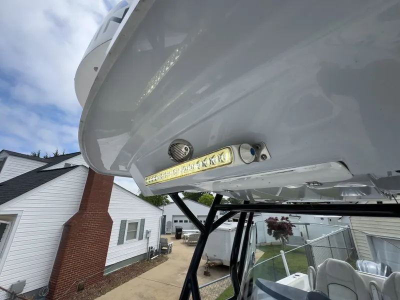Slide: The Image of Sea Fox 288 Commander 2022 with LED lights, close-up view. - 47