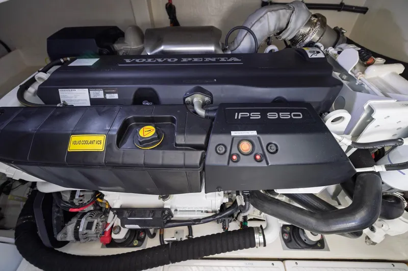 Slide: The Image of Volvo Penta IPS 950 engine in 2020 Tiara Yachts C53 Coupe. - 90