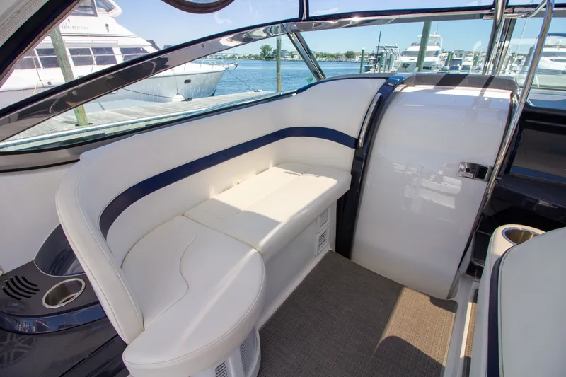 Slide: The Image of Interior of a 2016 Formula 40 Performance Cruiser at the dock. - 9