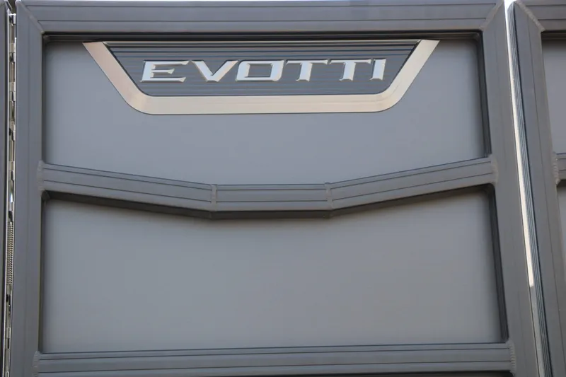 Slide: The Image of Close-up of Evotti 525 CS Tri Toon 2026 logo. - 8