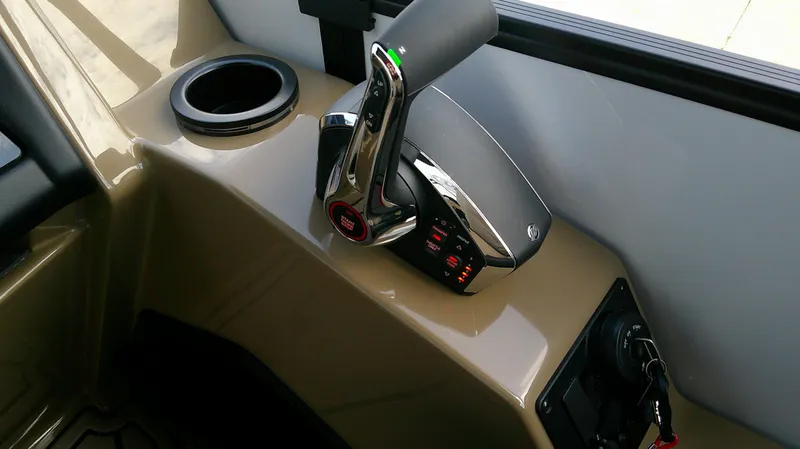 Slide: The Image of Control console of Evotti 725 QL boat, year 2026. - 12