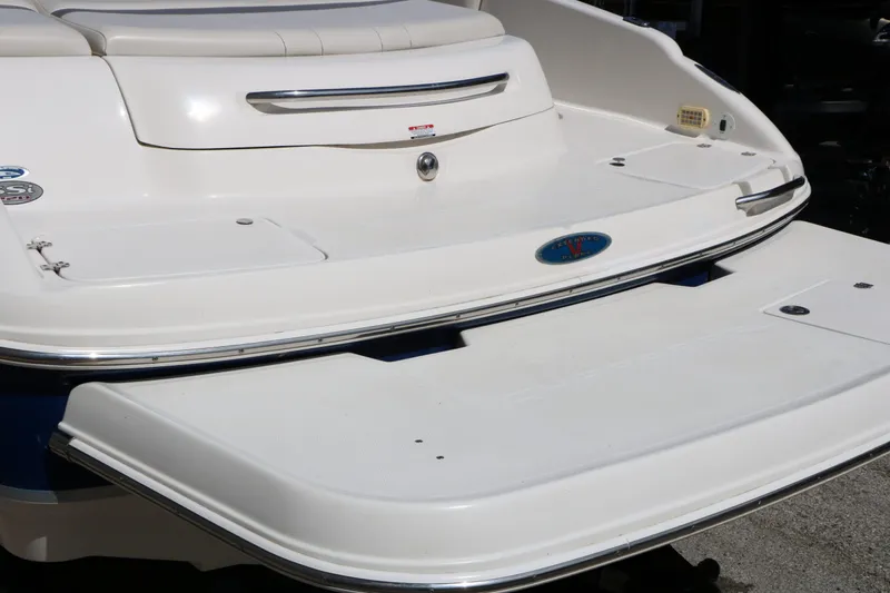 Slide: The Image of Rear view of a 2005 Chaparral 220 SSi boat. - 8