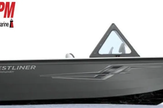 The Image of 2026 Crestliner 2050 Commander boat side view with logo. - 0