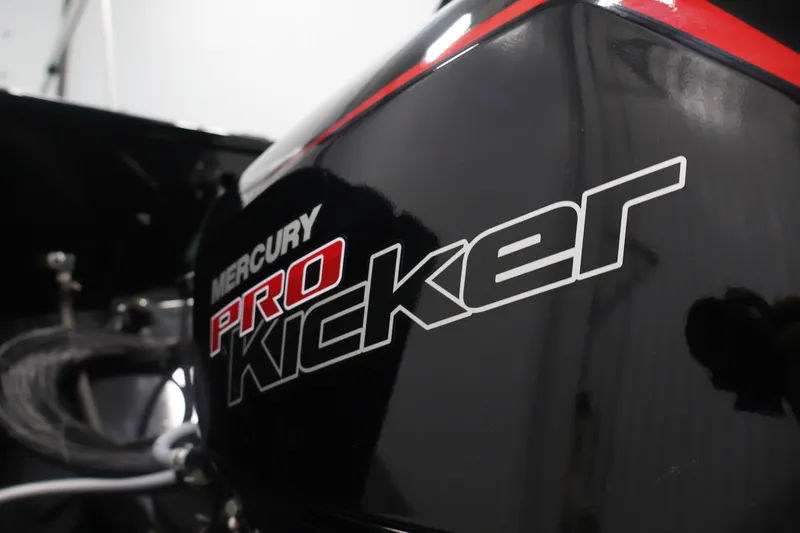 Slide: The Image of Mercury Pro Kicker engine on 2026 Crestliner 2050 Commander boat. - 32