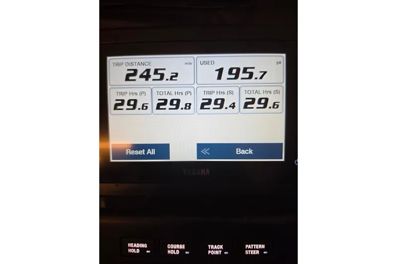Slide: The Image of Display screen showing trip data for Jeanneau NC 895 Series 2, 2026 model. - 4