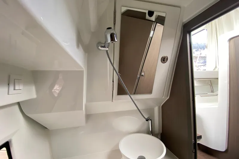 Slide: The Image of Modern bathroom interior of 2026 Jeanneau NC 895 Series 2 boat, featuring sleek design and fixtures. - 52