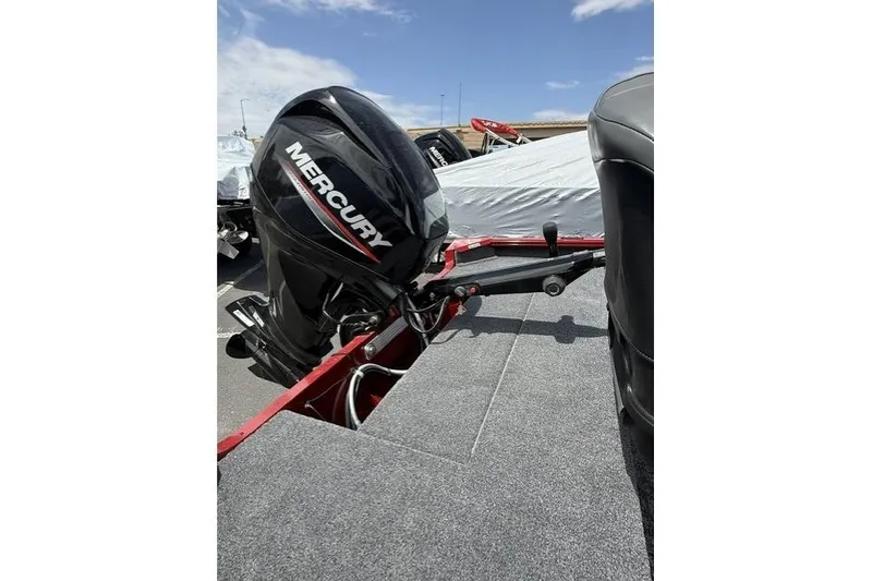 Slide: The Image of 2026 Tracker Super Guide V-16 T boat with Mercury outboard motor. - 6