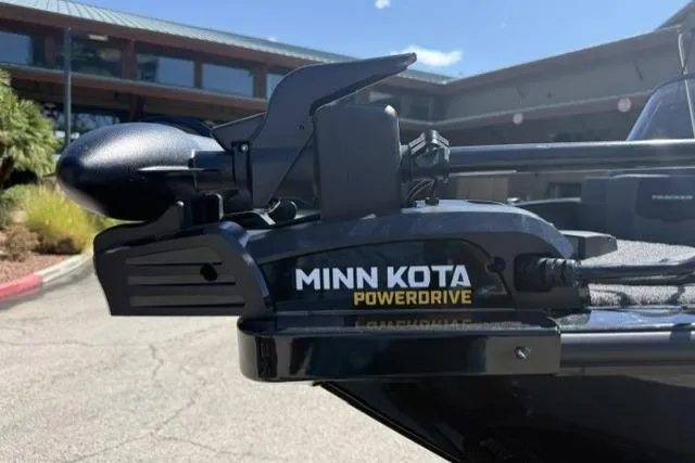 Slide: The Image of Minn Kota PowerDrive motor on 2026 Tracker Pro Guide V-175 Combo boat. - 5