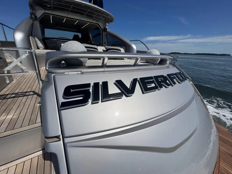 Slide: The Image of Luxury yacht with wooden deck and modern design on the water. - 23