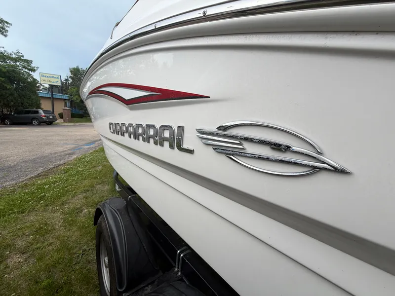 Slide: The Image of Close-up of the 2012 Chaparral 206 SSi on a trailer. - 8