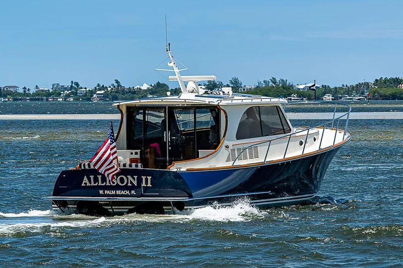 The Image of 2015 Hinckley Talaria 48 yacht cruising in West Palm Beach waters. - 0