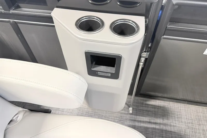 Slide: The Image of Interior of 2026 Qwest L-Class 20 RLS with cup holders and seating. - 7