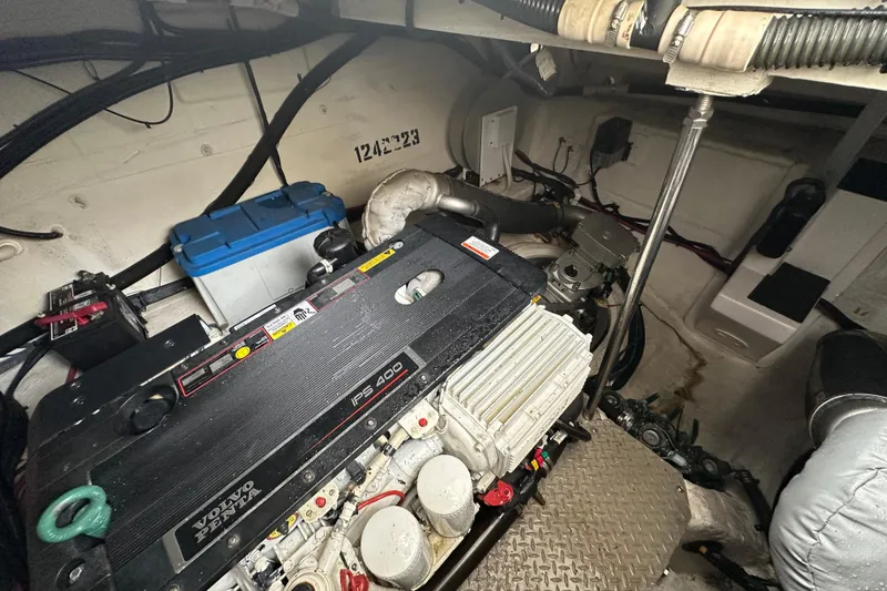 Slide: The Image of Engine room of 2012 Regal 42 Sport Coupe with Volvo Penta IPS 400 engine. - 42
