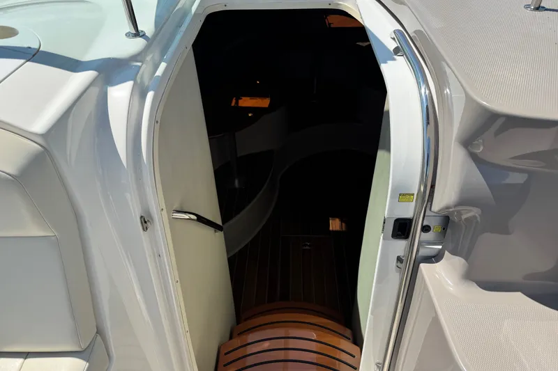 Slide: The Image of Entrance to the cabin of a 2009 Chaparral Signature 330 boat. - 20