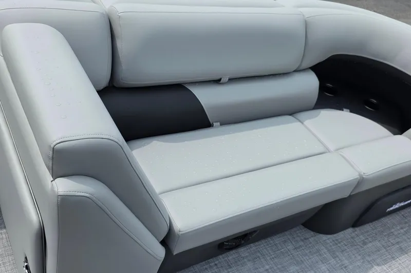 Slide: The Image of Luxurious seating on 2026 Sun Tracker Party Barge 20 DLX pontoon boat. - 14