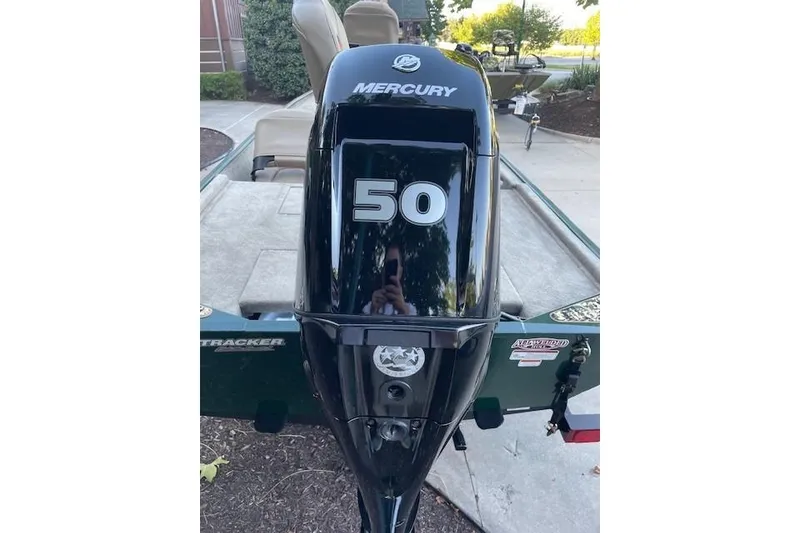 Slide: The Image of 2026 Tracker Bass Tracker Classic Limited with Mercury 50 HP outboard motor. - 3
