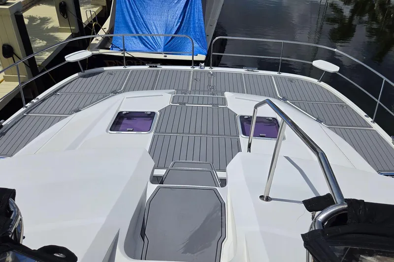 Slide: The Image of Aquila 44 Yacht 2020 deck with sleek design and modern features. - 30