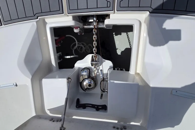 Slide: The Image of Anchor chain compartment on a 2020 Aquila 44 Yacht, featuring modern design elements. - 41
